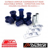 OUTBACK ARMOUR SUSP KIT REAR ADJ BYPASS EXPD XHD FITS HOLDEN COLORADO RG 8/11+
